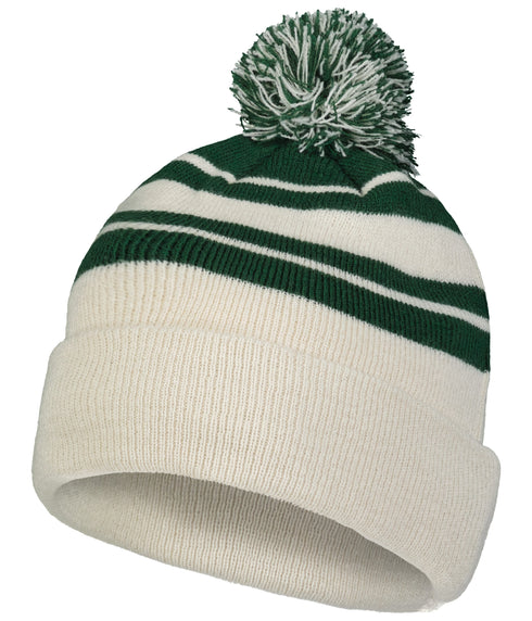 Pacific Headwear Knit Fold Over Pom-Pom Beanie